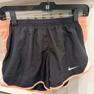 Nike Women's Athletic Shorts in Black and Coral
